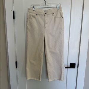 Oliver Logan Ecru Aberdeen High Rise Crop